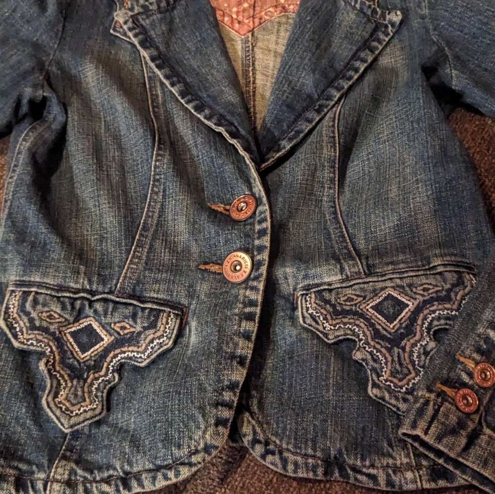 Y2k Z Cavaricci Jean Jacket - Gem